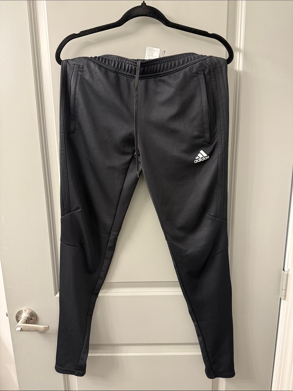 adidas Black Track Joggers with Logo